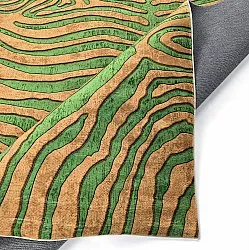 Wilton-tæppe - Zebra (grøn/orange)