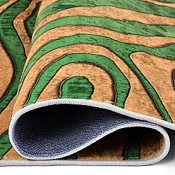 Wilton-tæppe - Zebra (grøn/orange)