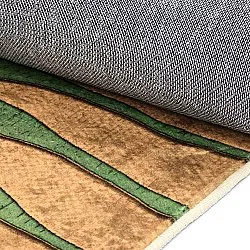 Wilton-tæppe - Zebra (grøn/orange)