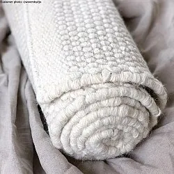 Uldtæppe - Coastal (hvid)