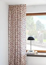 Gardiner - Bomuldsgardin Wreath (lyserød)