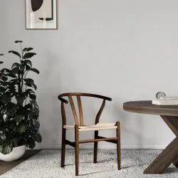 Stol - Alta (valnød/beige) - 2 stk