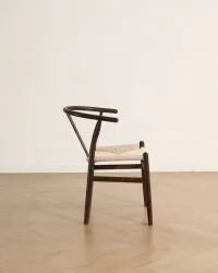Stol - Alta (valnød/beige) - 2 stk