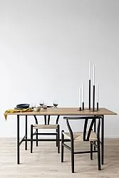 Stol - Alta (sort/beige) - 2 stk