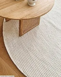 Runde tæpper - Otago (hvid)