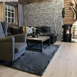 Ryatæpper - Aranga Super Soft Fur (antracit)