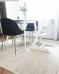 Uldtæppe - Dhurry (natur)