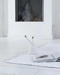 Kludetæppe - Silje (hvid)