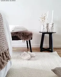 Uldtæppe - Coastal (hvid)