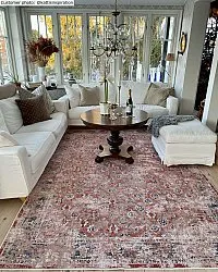 Wilton-tæppe - Douz (rød/multi)