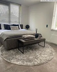 Runde tæpper - Cosy (silver)