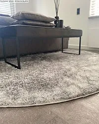 Runde tæpper - Cosy (silver)