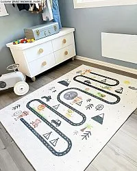 Børnetæppe - Safari road