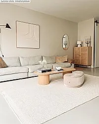 Uldtæppe - Coastal (creme)