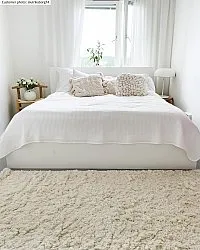 Uldtæppe - Aliste Wool Shaggy (snow white)