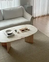 Uldtæppe - Coastal (creme)