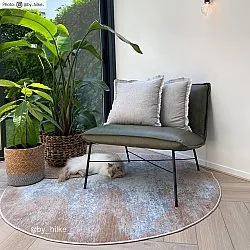 Rundt tæppe - Zarzi (beige)