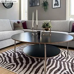 Wilton-tæppe - Zebra (sort/hvid)