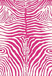 Wilton-tæppe - Zebra (lyserød)