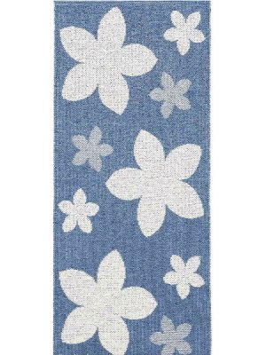 Plasttæpper - Horredstæppet Flower (blå)