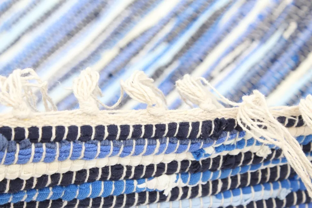 Kludetæppe fra Strehög of Sweden - Tulka (blå)