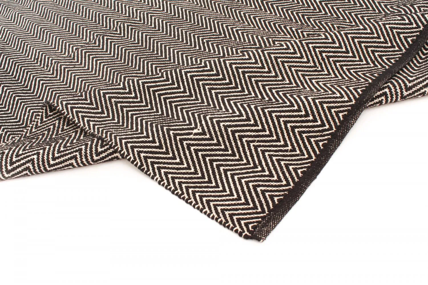 Kludetæppe - Marina (sort)