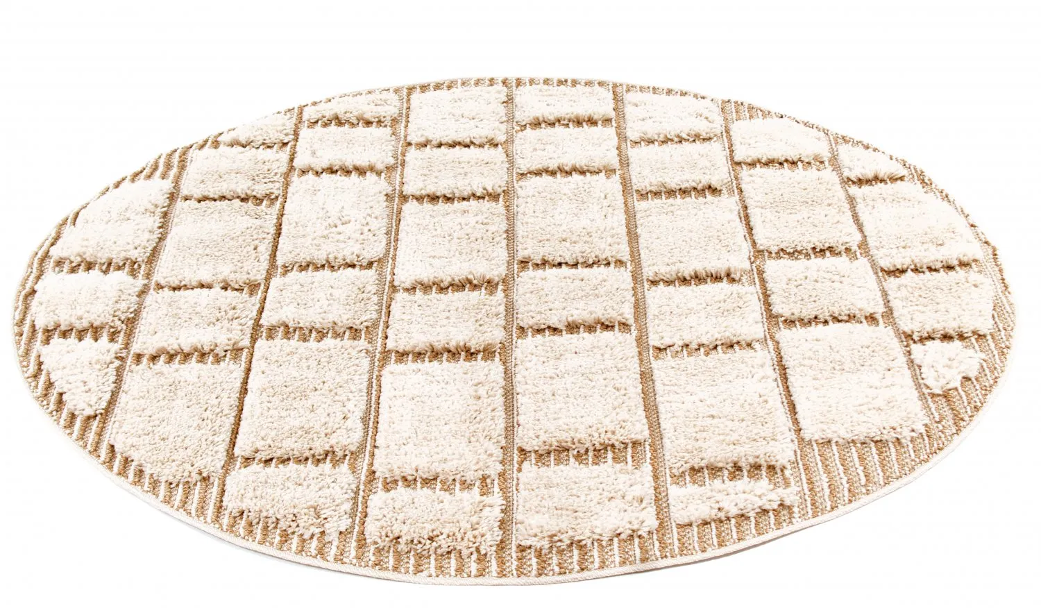 Runde tæpper - Lousa (beige)