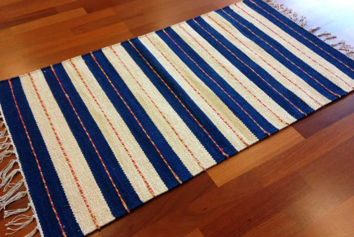 Kludetæppe - Alva (blå)