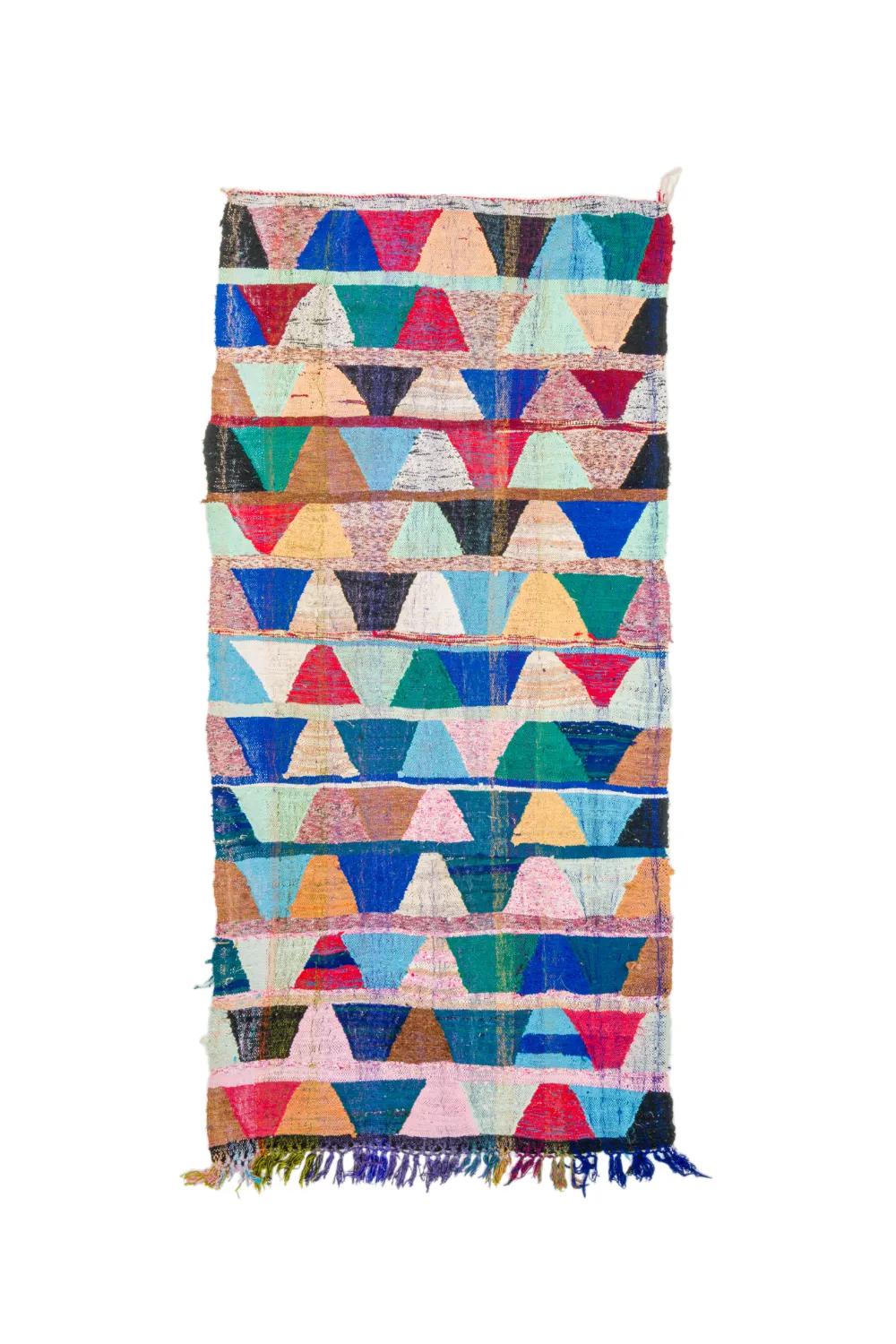 Marokkansk berber tæppe Boucherouite 140 x 290 cm