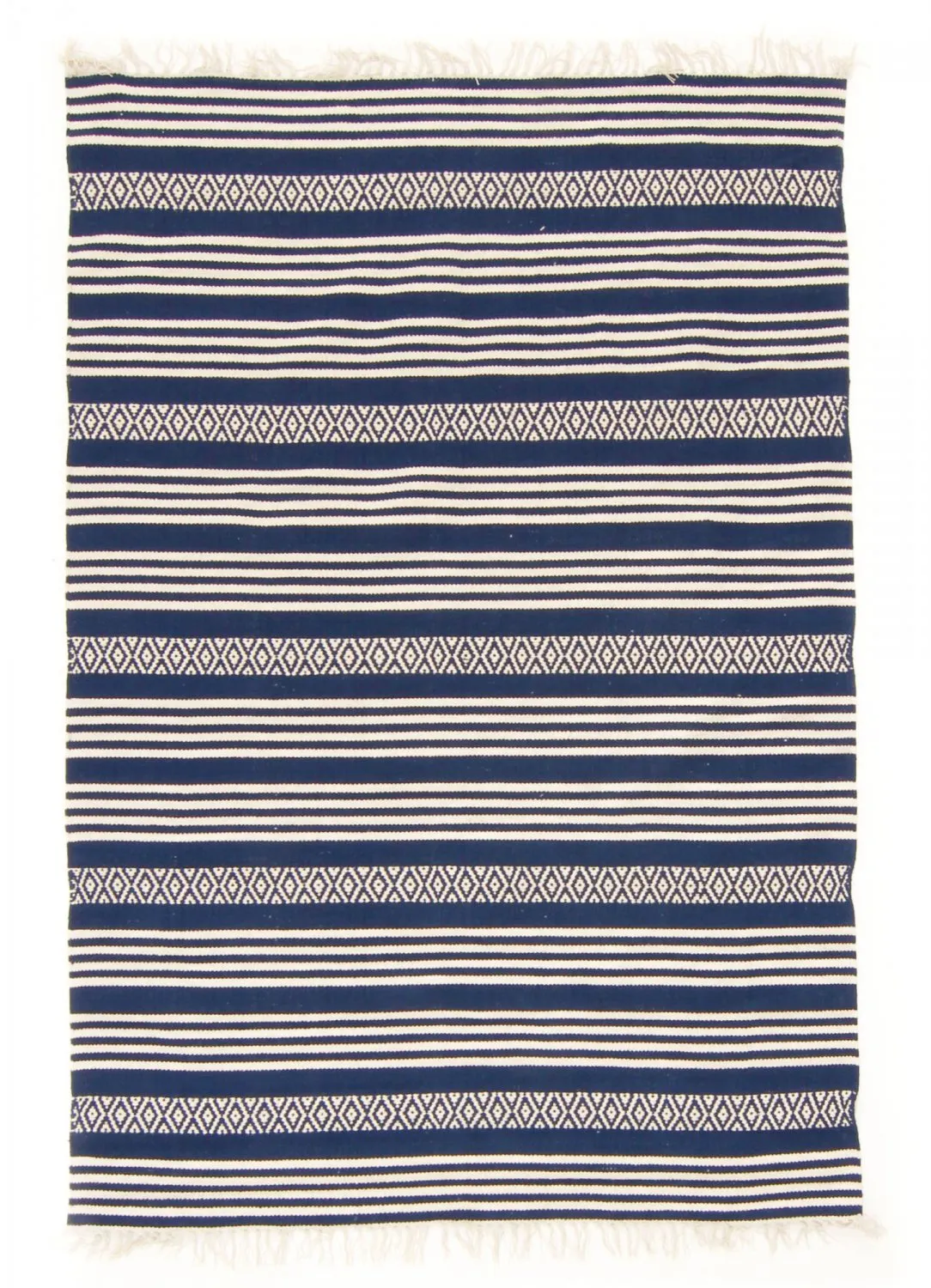 Kludetæppe - Ystad (blå)