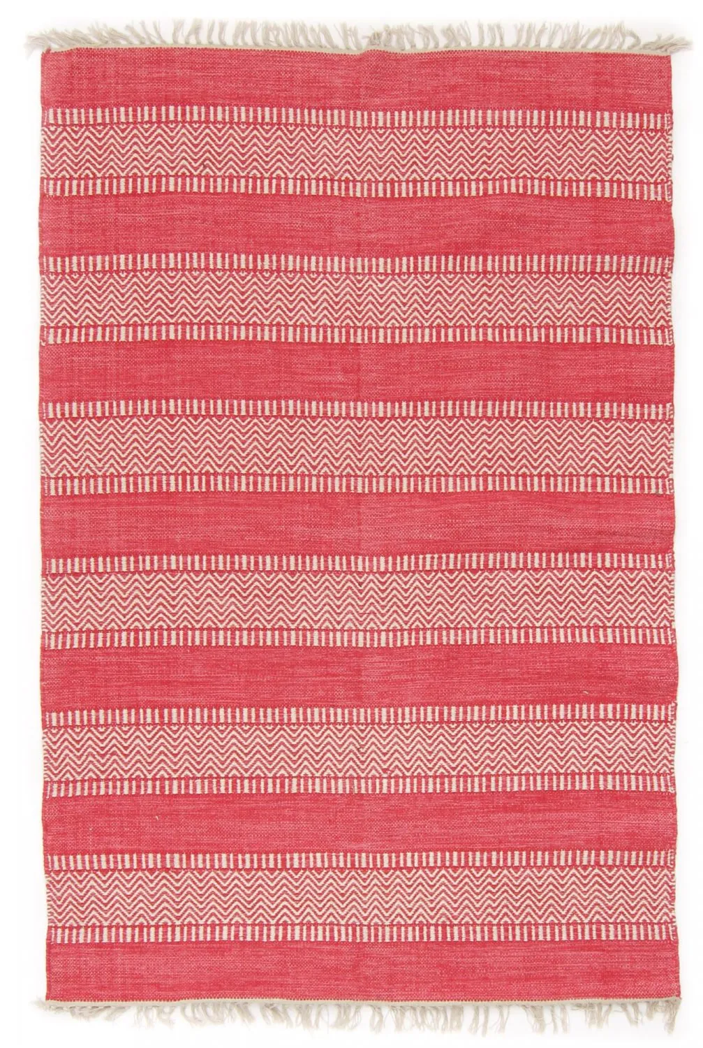 Kludetæppe fra Strehög of Sweden - Havtorn (rød)