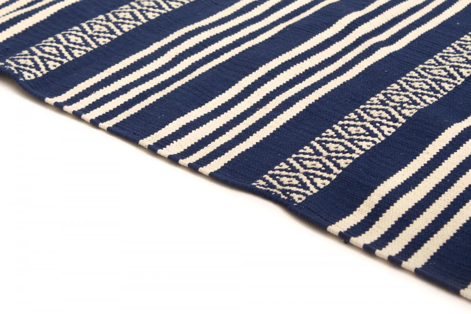 Kludetæppe - Ystad (blå)