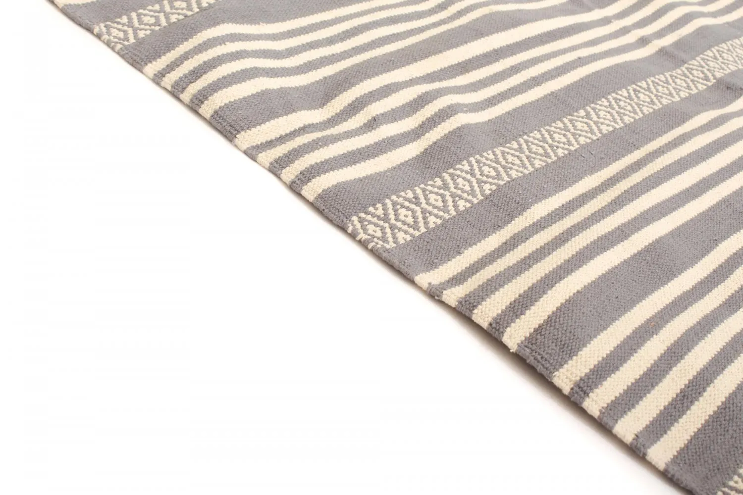 Kludetæppe - Ystad (grå)