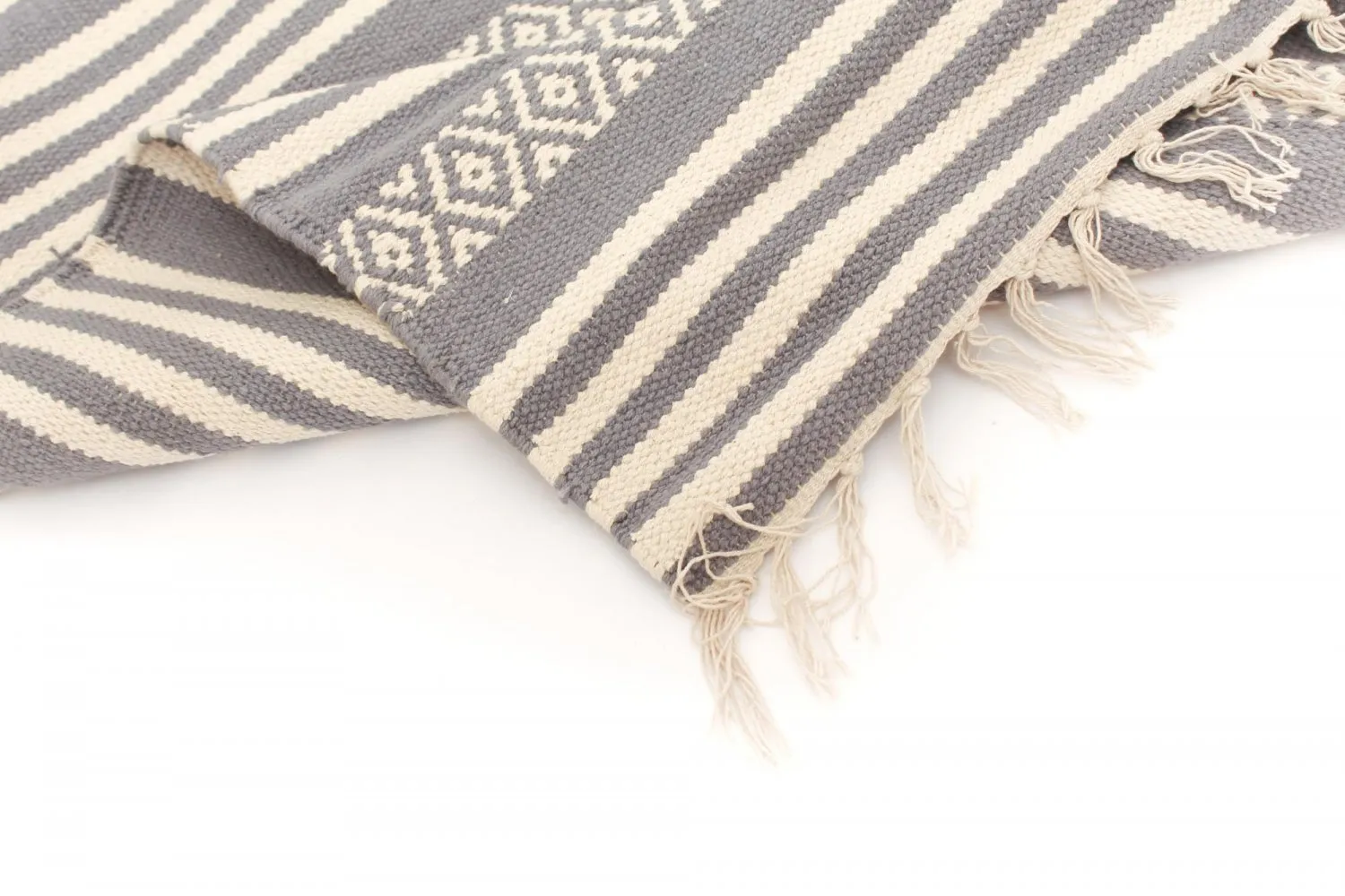 Kludetæppe - Ystad (grå)