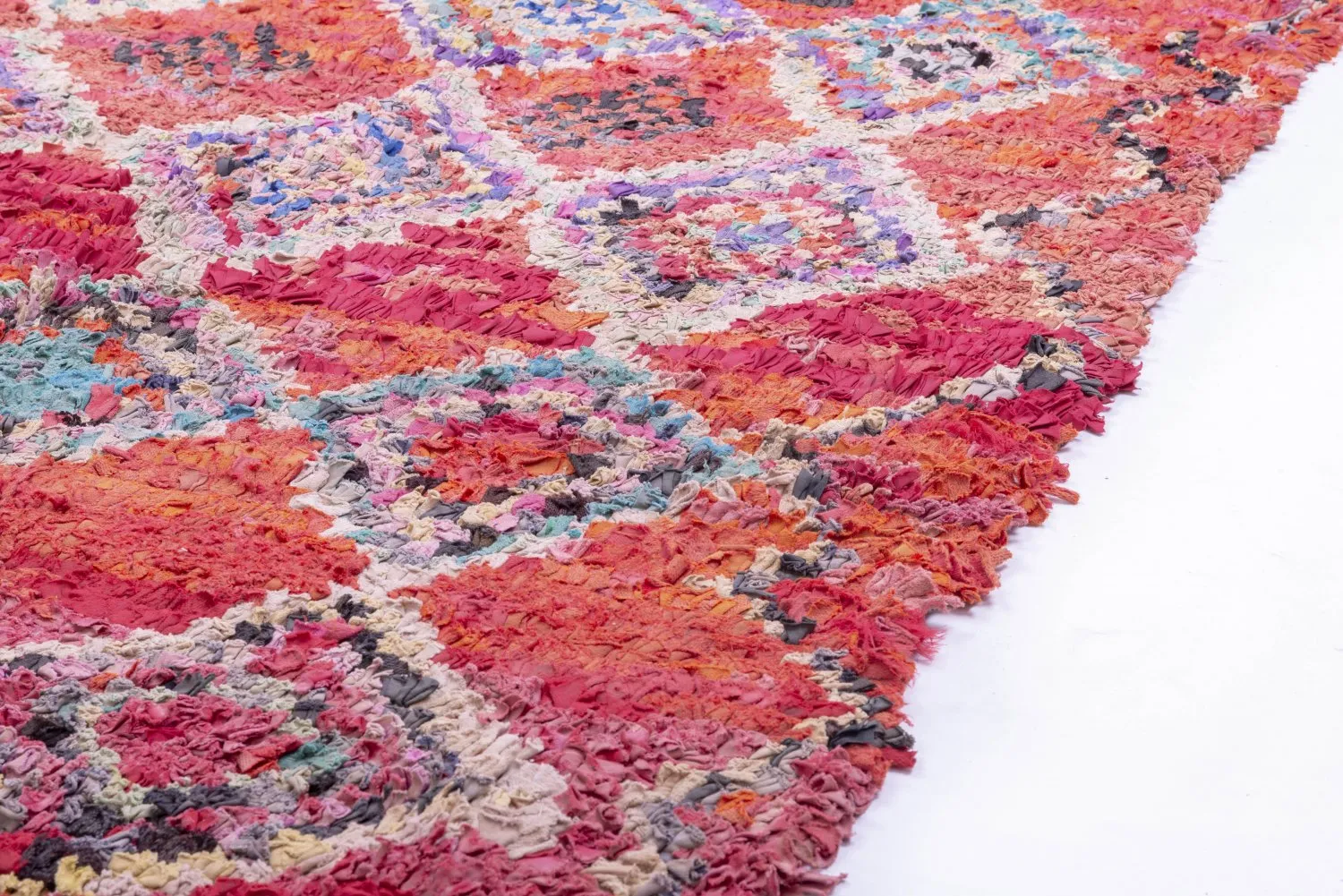 Marokkansk berber tæppe Boucherouite 260 x 130 cm