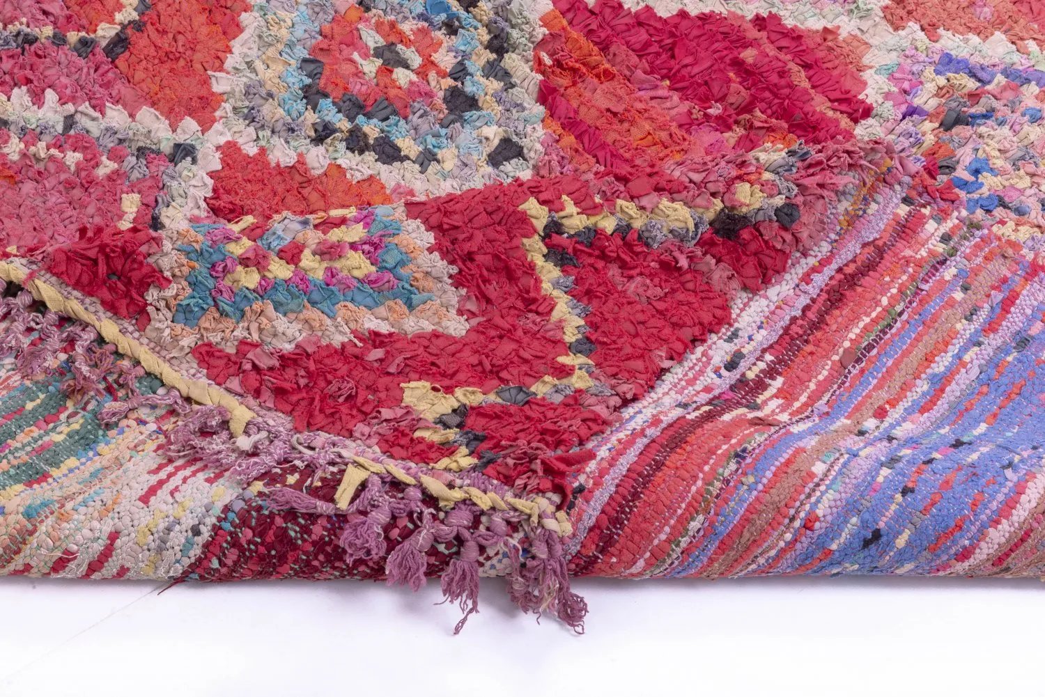 Marokkansk berber tæppe Boucherouite 260 x 130 cm