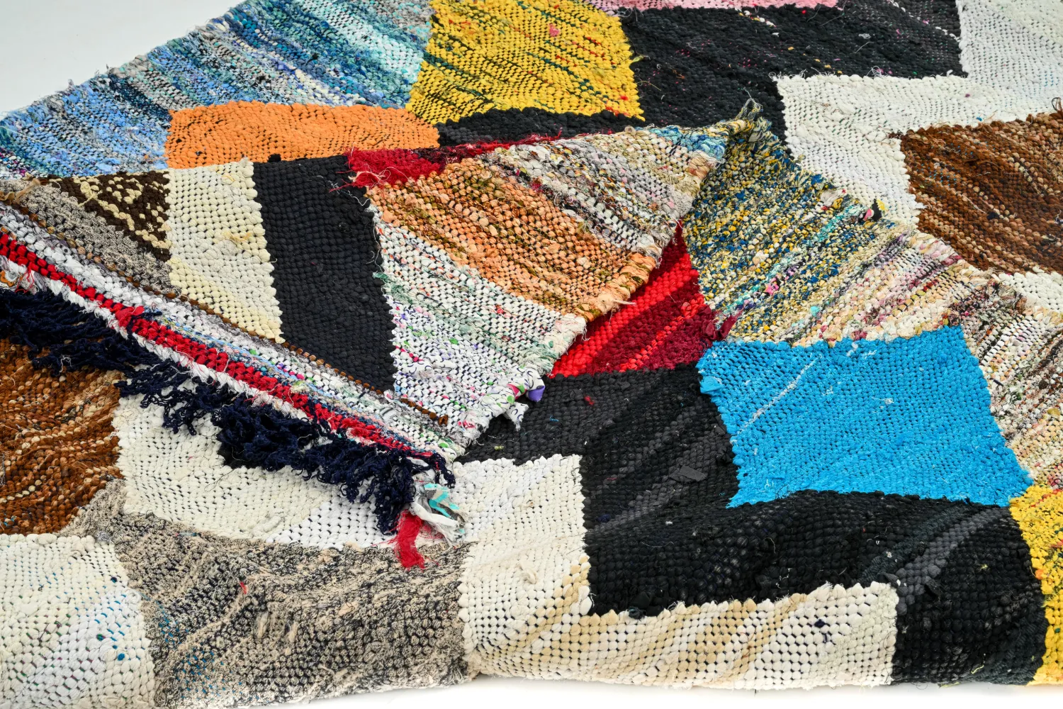 Marokkansk berber tæppe Boucherouite 140 x 270 cm