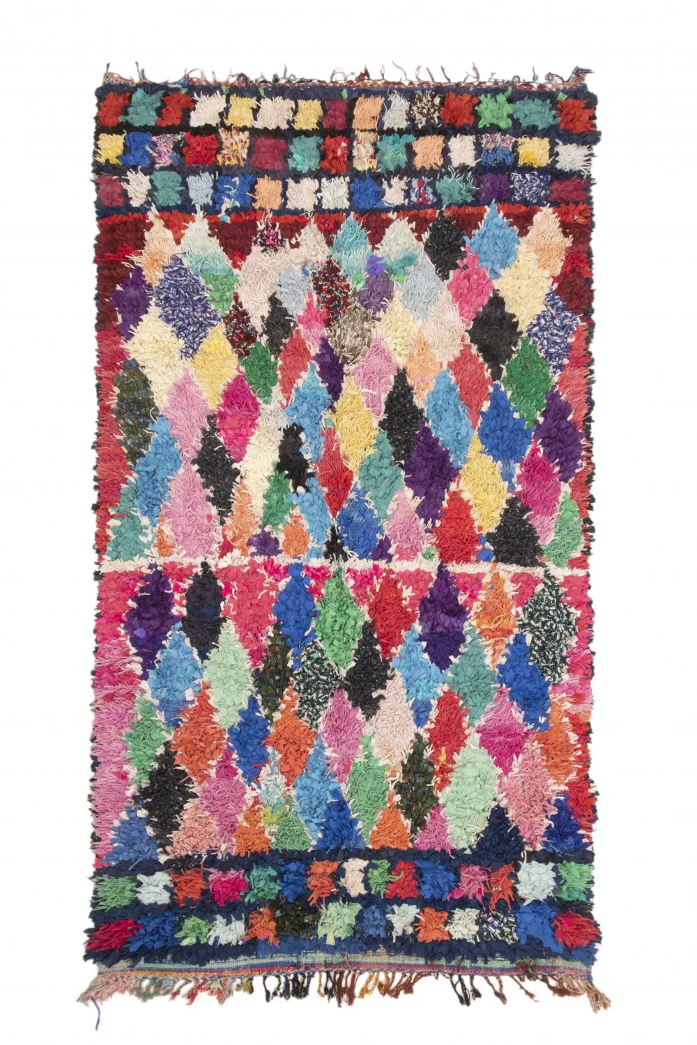 Marokkansk berber tæppe Boucherouite 250 x 140 cm