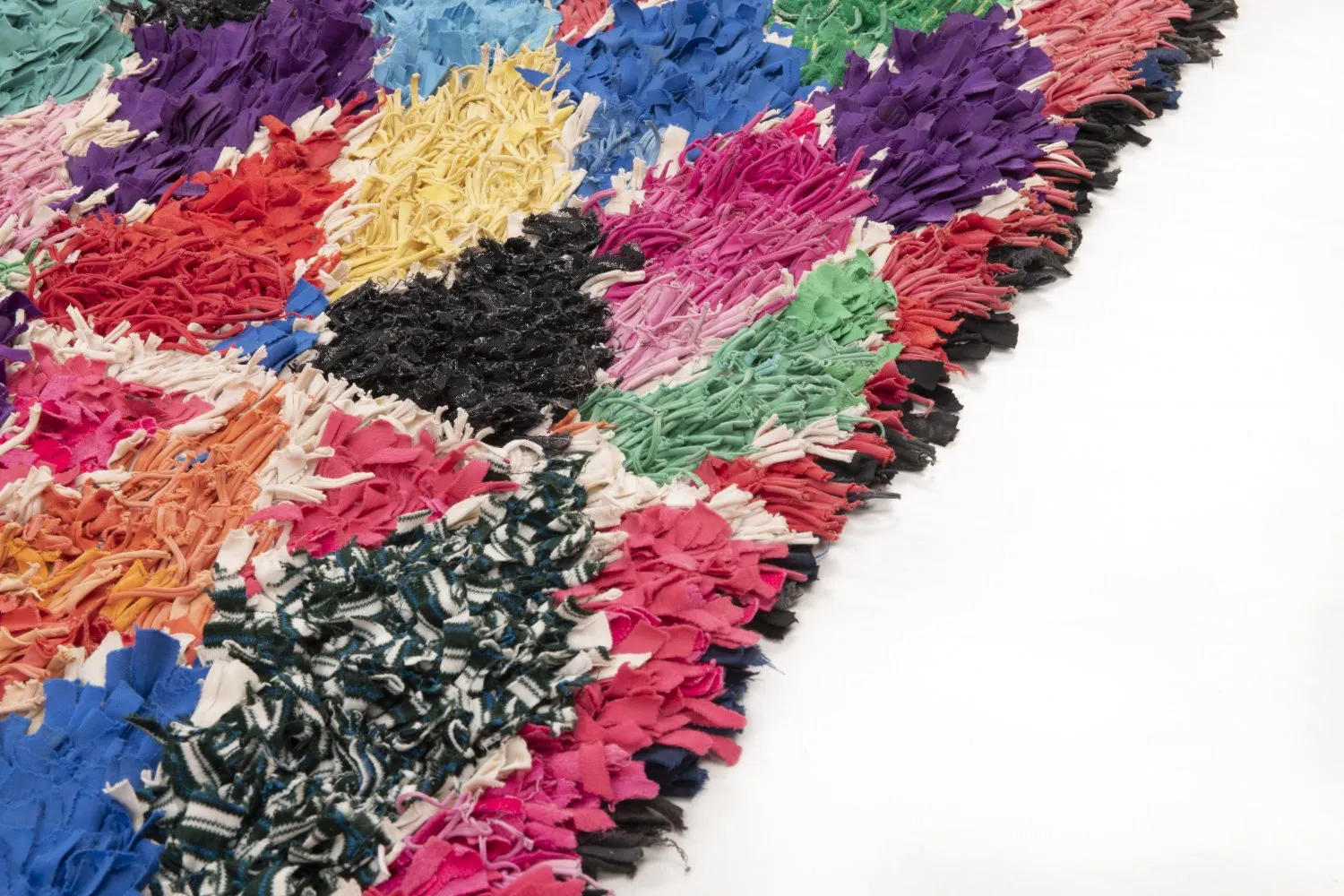 Marokkansk berber tæppe Boucherouite 250 x 140 cm