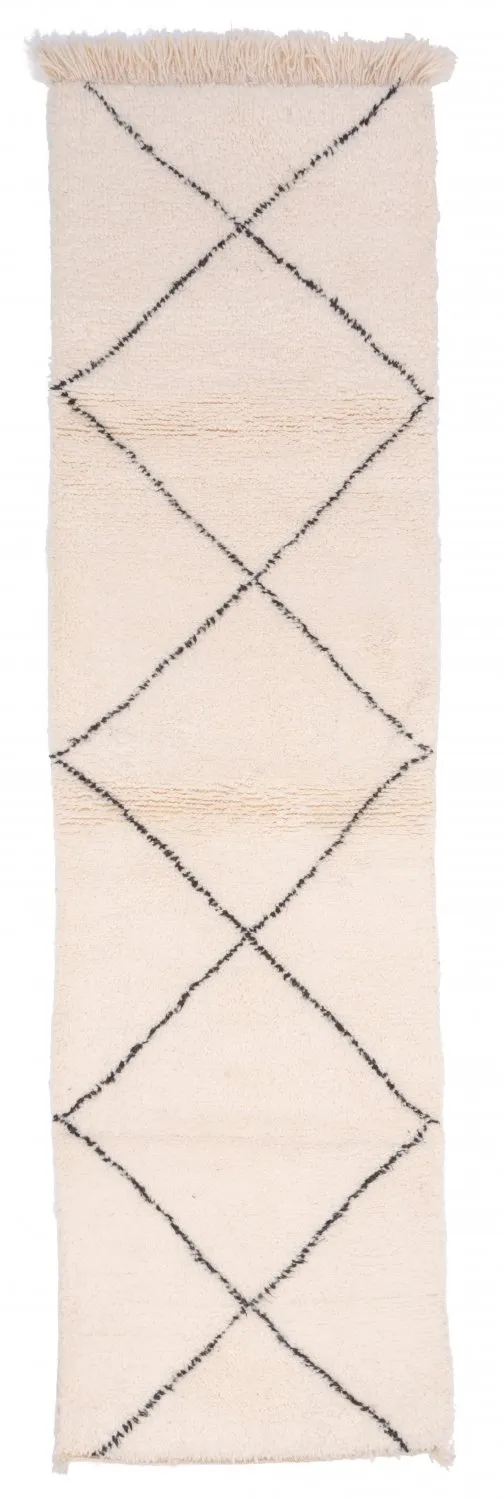 Kelimtæppe Marokkansk berber tæppe Beni Ouarain 305 x 85 cm