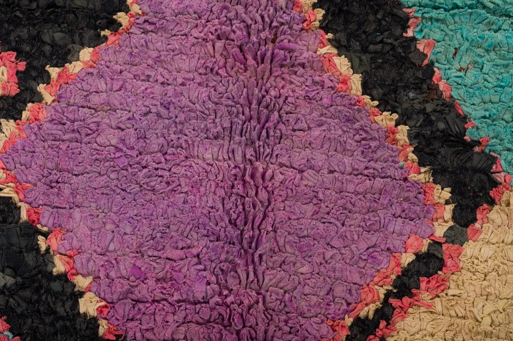 Marokkansk berber tæppe Boucherouite 235 x 135 cm