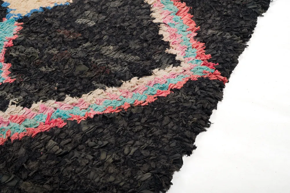 Marokkansk berber tæppe Boucherouite 235 x 135 cm