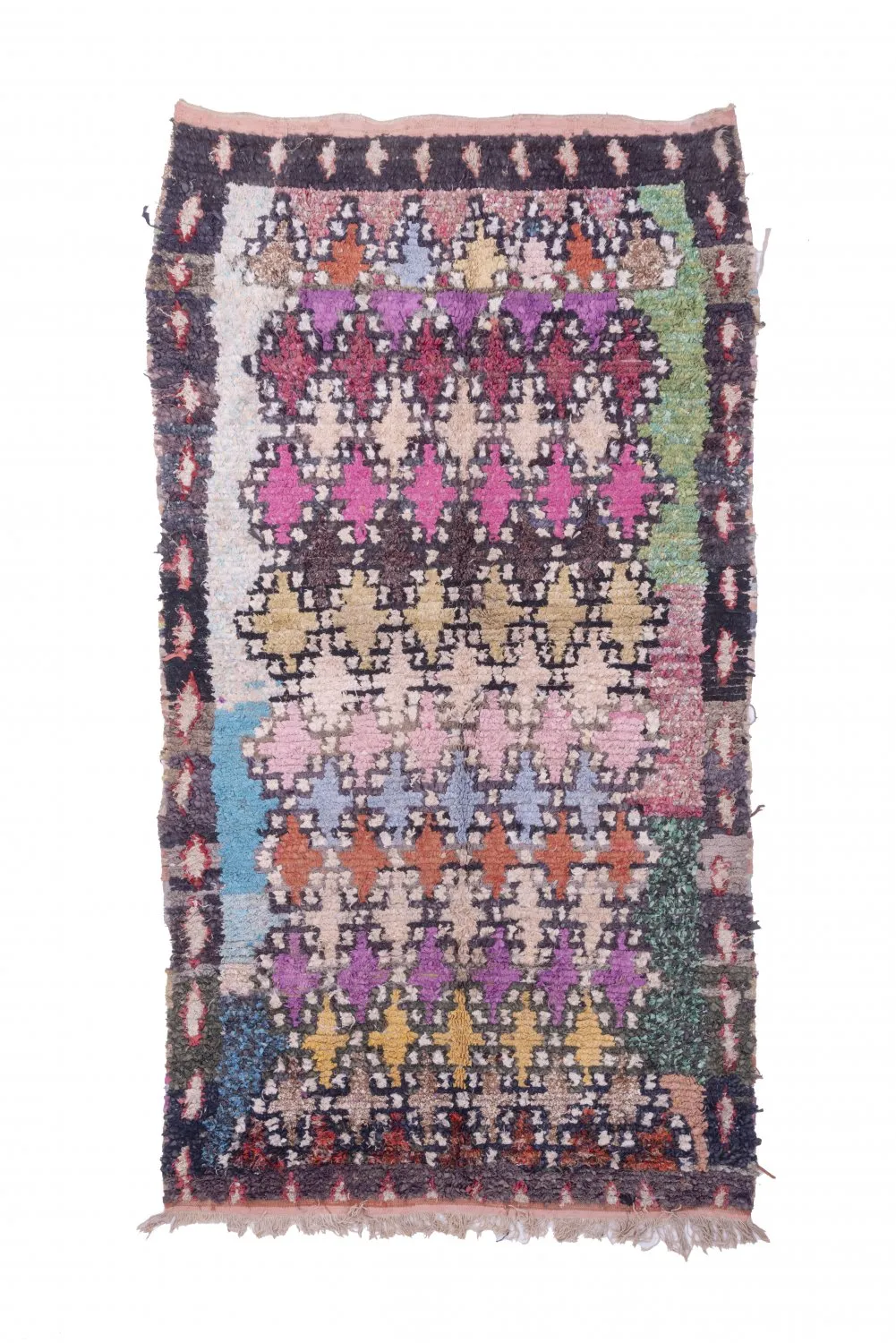 Marokkansk berber tæppe Boucherouite 270 x 145 cm