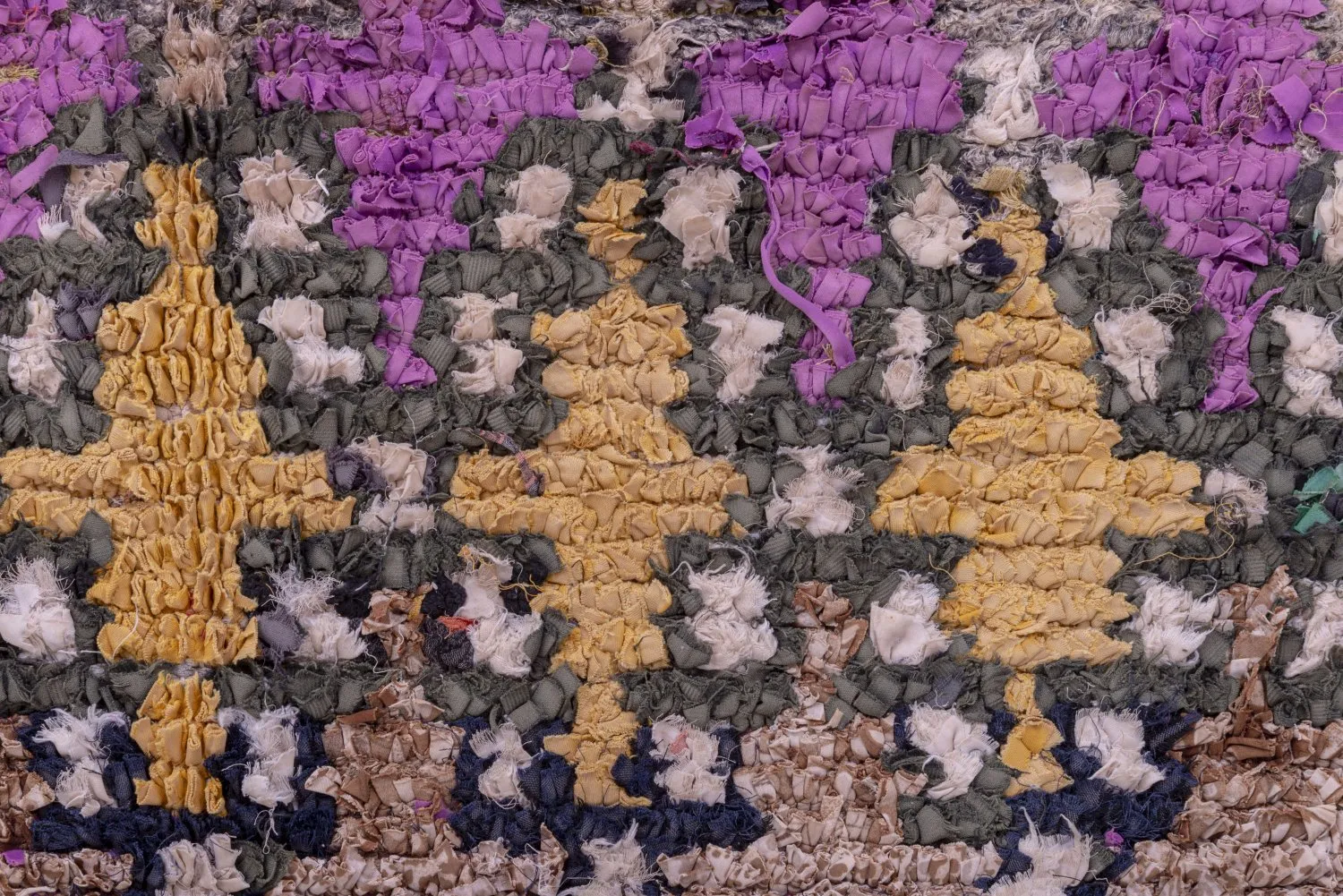 Marokkansk berber tæppe Boucherouite 270 x 145 cm