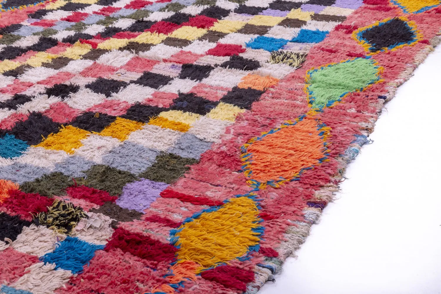 Marokkansk berber tæppe Boucherouite 240 x 140 cm