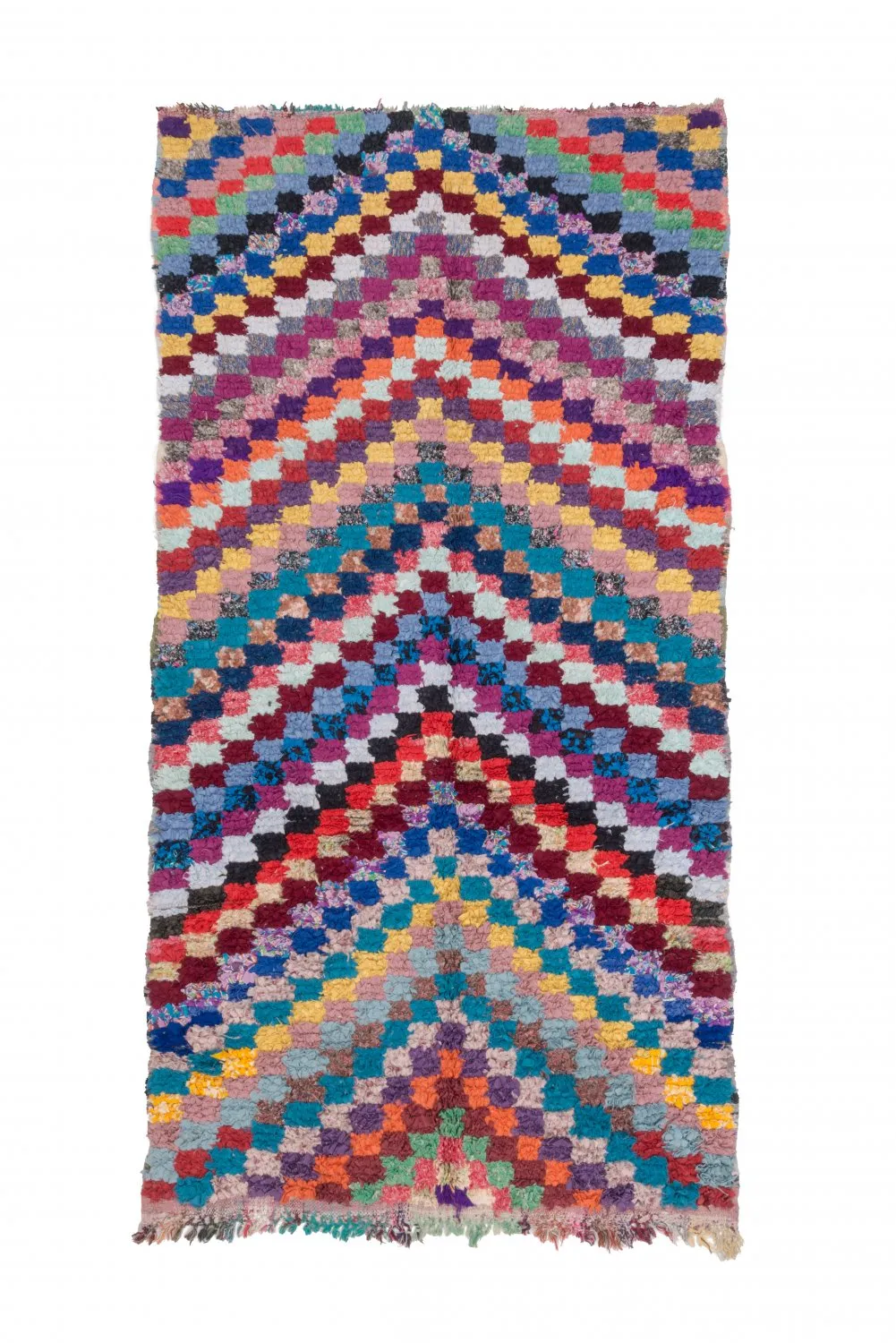 Marokkansk berber tæppe Boucherouite 245 x 125 cm