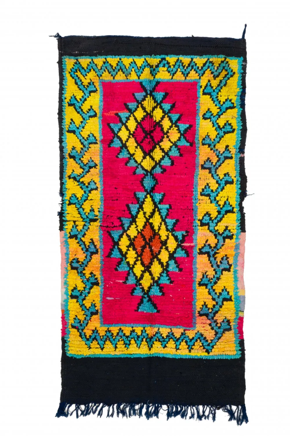 Marokkansk berber tæppe Boucherouite 260 x 135 cm