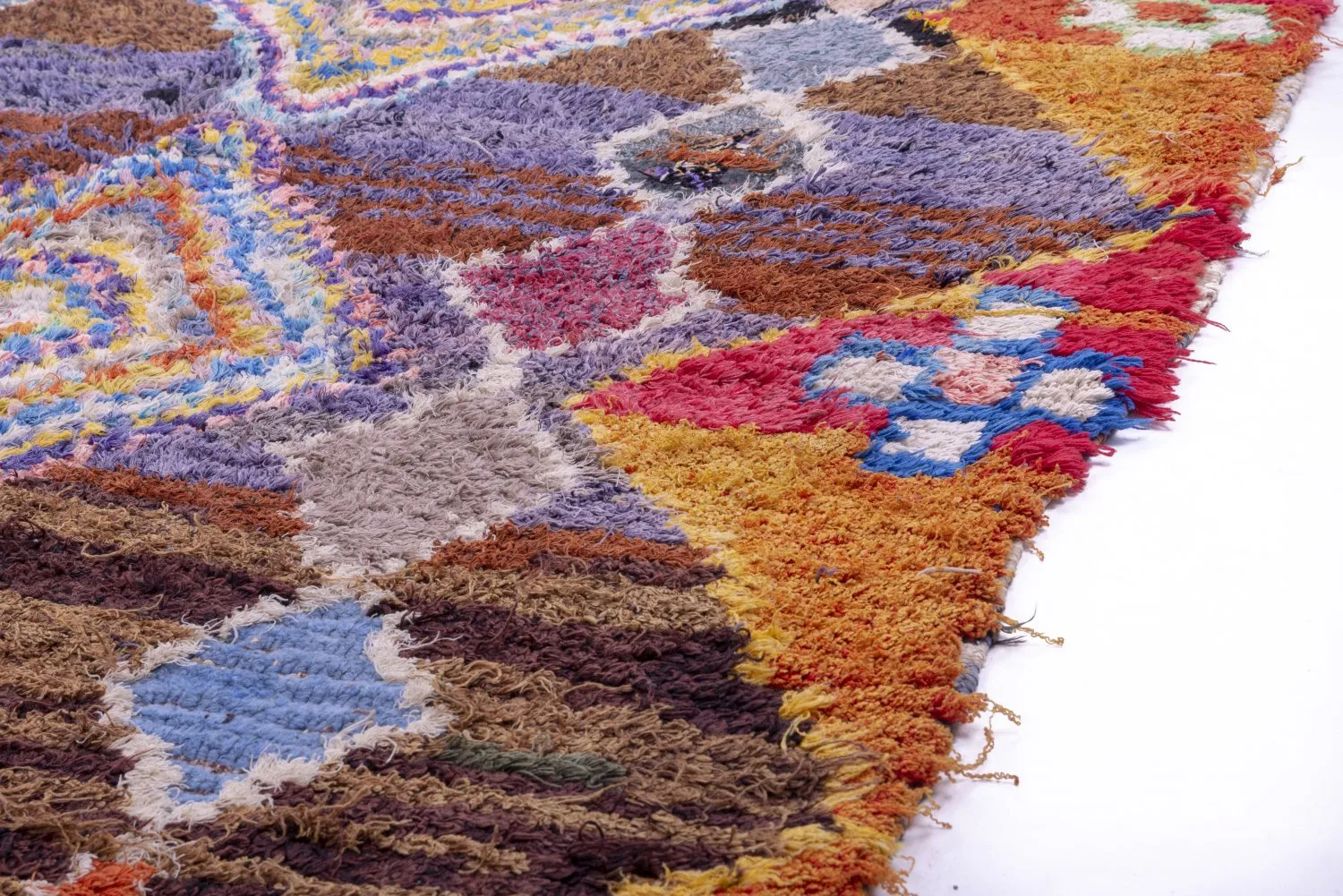 Marokkansk berber tæppe Boucherouite 285 x 145 cm