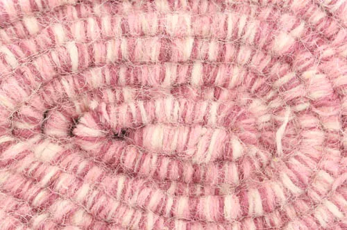 Uldtæppe - Wellington (lyserød)