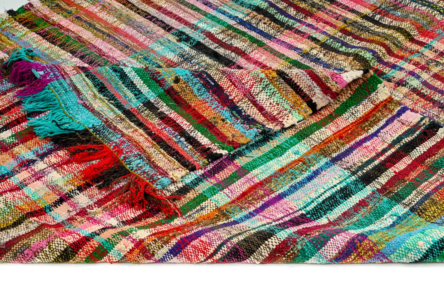 Marokkansk berber tæppe Boucherouite 160 x 300 cm